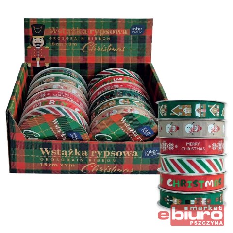 WSTĄŻKA RYPSOWA 3M CHRISTMAS INTERDRUK