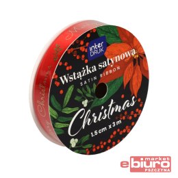 WSTĄŻKA SATYNOWA 3M CHRISTMAD INTERDRUK