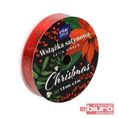 WSTĄŻKA SATYNOWA 3M CHRISTMAD INTERDRUK