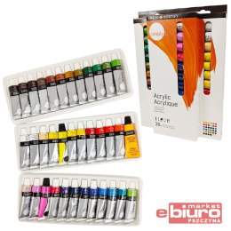 FARBY AKRYLOWE 36 KOLORÓW 12ML SIMPLY DALER ROWNEY