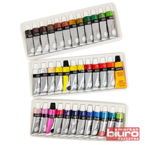 FARBY AKRYLOWE 36 KOLORÓW 12ML SIMPLY DALER ROWNEY