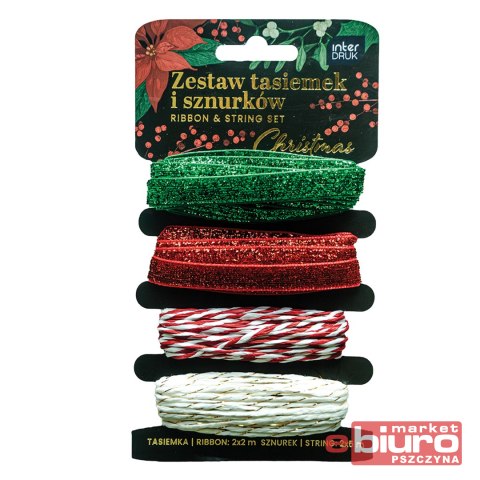 ZESTAW TASIEMEK I SZNURKÓW CHRISTMAS INTERDRUK