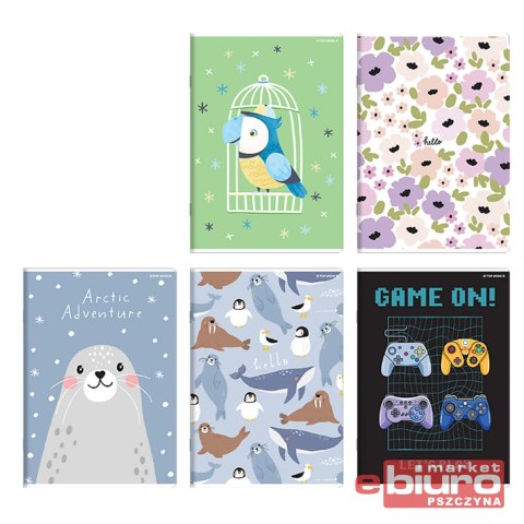 ZESZYT TOP MEGAMIX A5 16K 70G LINIA