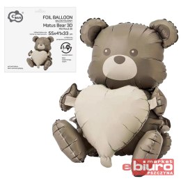 BALON FOLIOWY MIŚ MATUŚ 3D 55X41X33CM GODAN