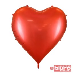 BALON FOLIOWY SERCE XXL 136X129CM CZERWONY PARTYDE