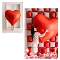 BALON FOLIOWY SERCE XXL 136X129CM CZERWONY PARTYDE