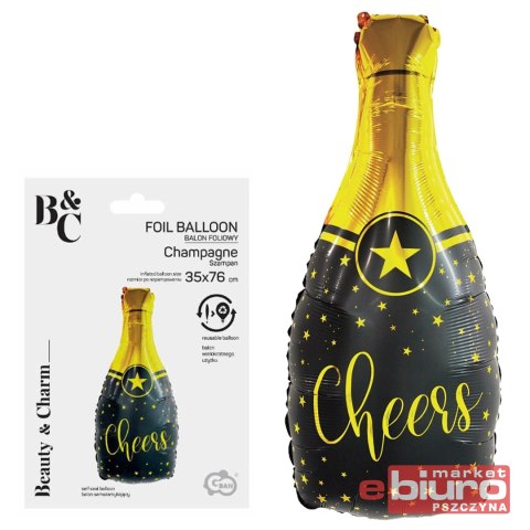 BALON FOLIOWY SZAMPAN CHEERS 35X76CM GODAN