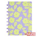 COOLPACK KOŁOZESZYT B5 Z GUMKĄ 100K FLORES LILIA