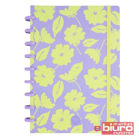 COOLPACK KOŁOZESZYT B5 Z GUMKĄ 100K FLORES LILIA