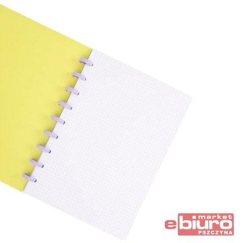 COOLPACK KOŁOZESZYT B5 Z GUMKĄ 100K FLORES LILIA