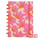 COOLPACK KOŁOZESZYT Z GUMKĄ 100K FLORES ROSA
