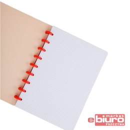 COOLPACK KOŁOZESZYT Z GUMKĄ 100K FLORES ROSA