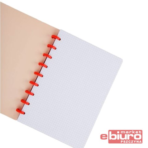 COOLPACK KOŁOZESZYT Z GUMKĄ 100K FLORES ROSA