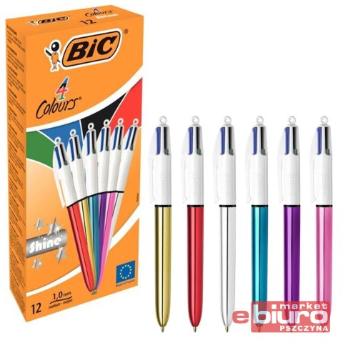 DŁUGOPIS 4 COLOURS SHINE A'12 BIC