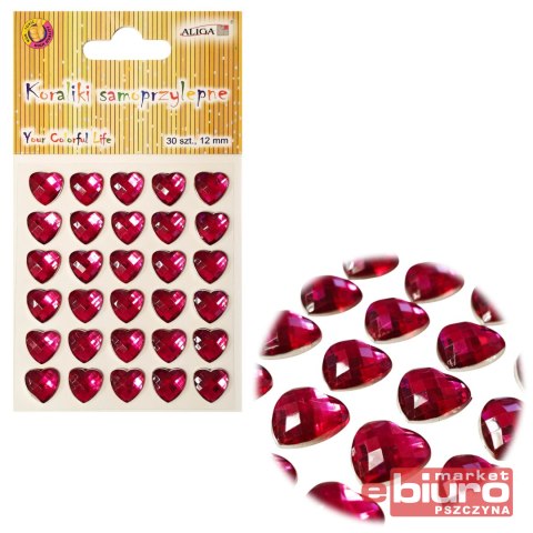 DŻETY JET-8718 KRYSZTAŁKI SAMOP 12MM KOLOR RÓŻOWY