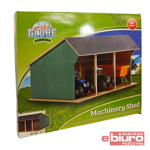 GARAŻ NA 3 DUŻE TRAKTORY 45X38X27CM 1:32 5153 HIPO