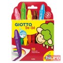 GRUBE KREDKI DLA DZIECI GIOTTO BEBE 10 KOLORÓW