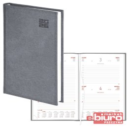 KALENDARZ B5 DZIENNY ALUMINIUM STANDARD SREBRNY