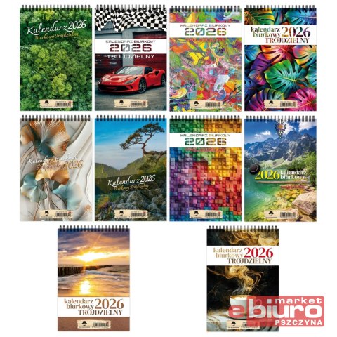 KALENDARZ BIURKOWY TRÓJDZIELNY KBA5T PAN KALENDARZ