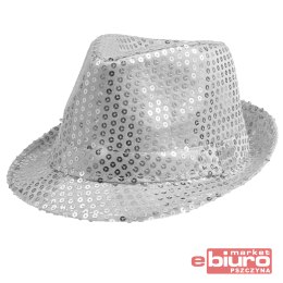 KAPELUSZ SREBRNY CEKIN GODAN
