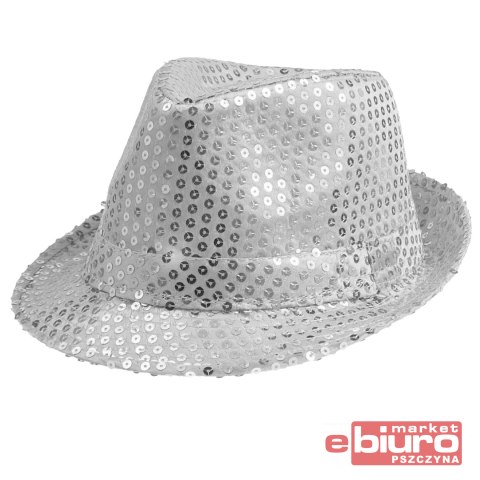 KAPELUSZ SREBRNY CEKIN GODAN
