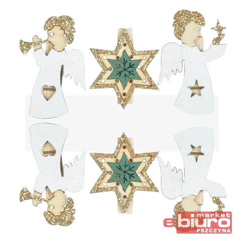 KLAMERKA DREWNIANA ANIOŁY CJ-20S189B 8886251 MFP