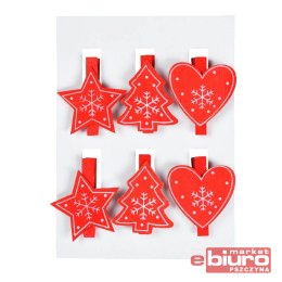 KLAMERKA DREWNIANA CZERWONA XC-201702A 8886252 MFP