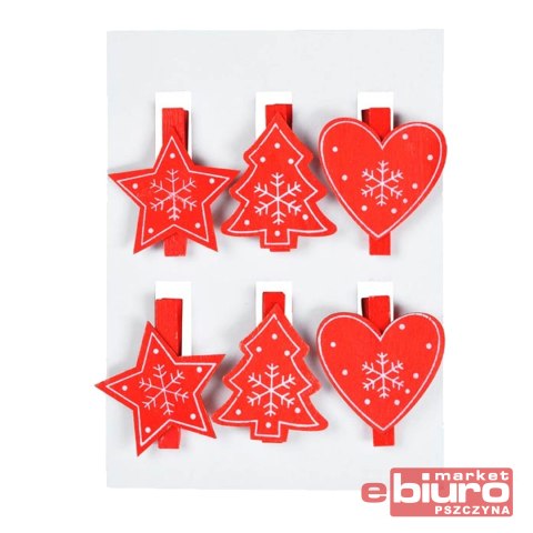 KLAMERKA DREWNIANA CZERWONA XC-201702A 8886252 MFP