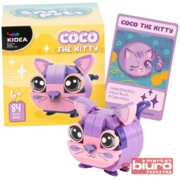 KLOCKI SNAPETS KOT FIOLETOWY KIDEA