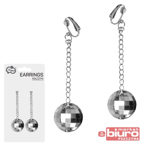 KOLCZYKI DISCO SREBRNE GODAN