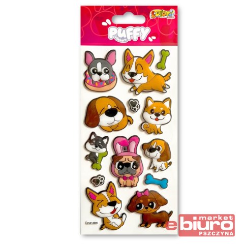 KOLORI NAKLEJKI PUFFY PUF-5806 DOGS PENMATE