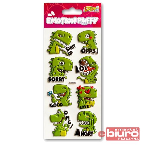 KOLORI NAKLEJKI PUFFY SWP-1707 EMOTION DINO PENMAT