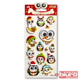 KOLORI NAKLEJKI PUFFY SWPX-2002 CHRISTMAS ANIMALS