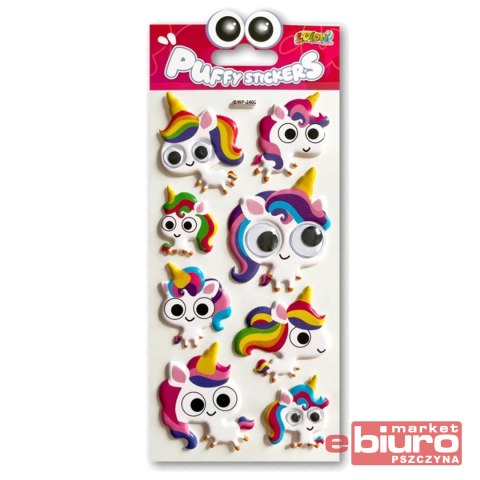 KOLORI NAKLEJKI PUFFY SWP-2402 UNICORNS EYES PENMA