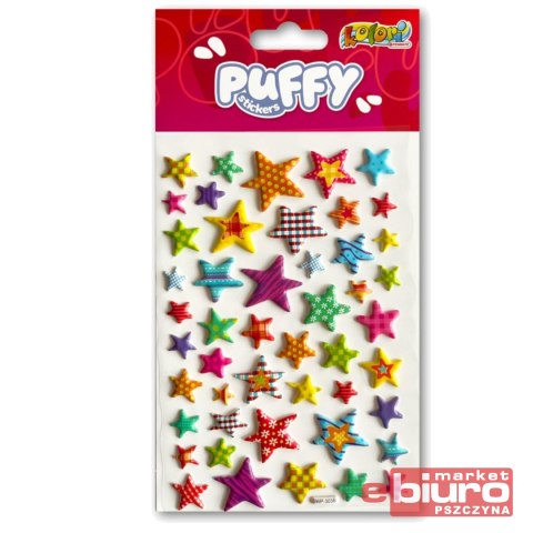 KOLORI NAKLEJKI PUFFY SWP-303B STARS PENMATE