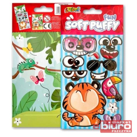KOLORI NAKLEJKI PUFFY SWP-3606 FUN WITH TIGER PENM