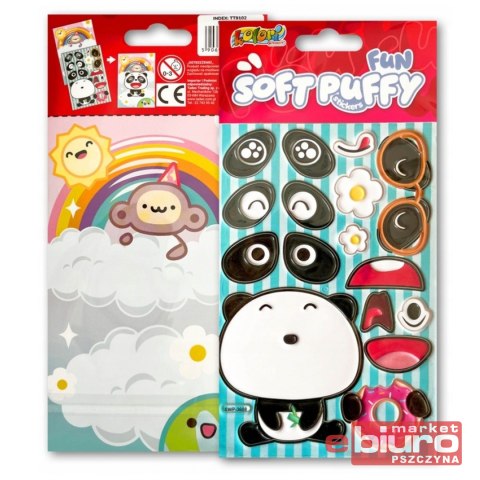 KOLORI NAKLEJKI PUFFY SWP-3608 FUN WITH PANDA