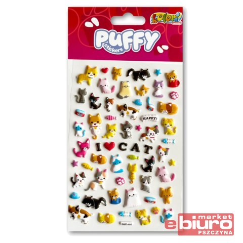 KOLORI NAKLEJKI PUFFY SWP-405 I LOVE CAT PENMATE