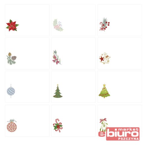 KOPERTY GWIAZDKOWE B6 A'100 BOŻE NARODZENIE