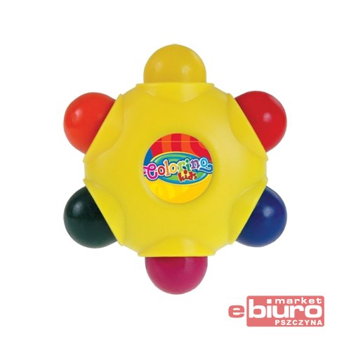 KREDKA ŚWIECOWA GWIAZDKA 6 KOLORÓW COLORINO