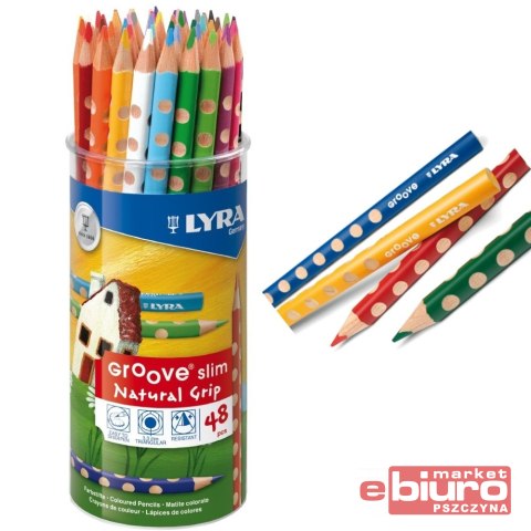 KREDKI OŁÓWKOWE GROOVE TUBA MIX 48 SZTUK LYRA