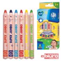 KREDKI OŁÓWKOWE OKRĄGŁE SUPER JUMBO 6KOL