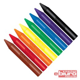 KREDKI ŚWIECOWE OKRĄGŁE JUMBO 8 KOLORÓW COLORINO