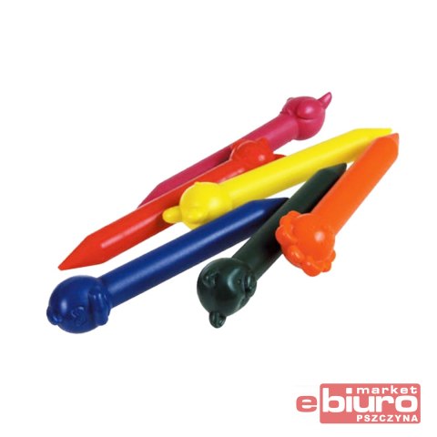 KREDKI ŚWIECOWE ZWIERZĄTKA 6 KOLORÓW COLORINO