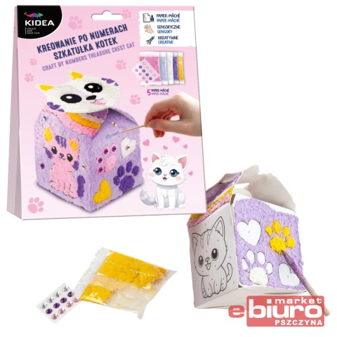 KREOWANIE PO NUMERACH SZKATUŁKA KOTEK KIDEA