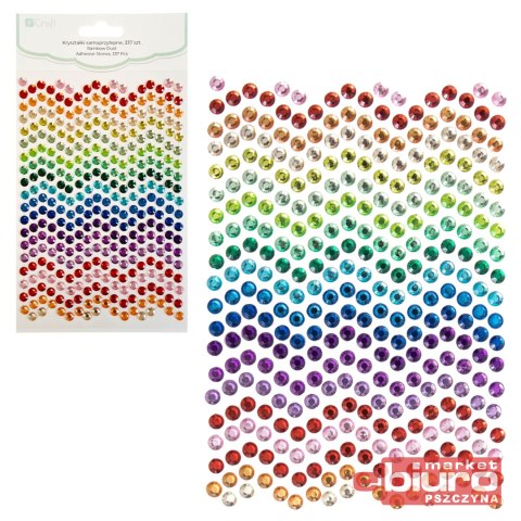 KRYSZTAŁKI SAMOPZ 6MM 337SZT RAINBOW DUST