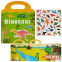 KSIĄŻECZKA Z NAKLEJKAMI DINOZAURY 2618 ASKATO