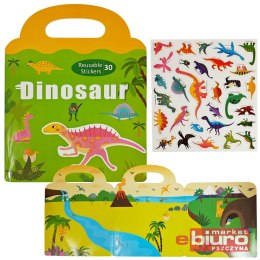 KSIĄŻECZKA Z NAKLEJKAMI DINOZAURY 2618 ASKATO
