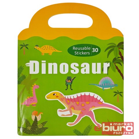 KSIĄŻECZKA Z NAKLEJKAMI DINOZAURY 2618 ASKATO