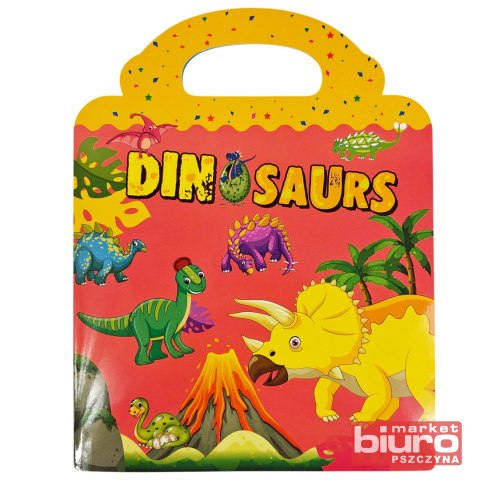 KSIĄŻECZKA Z NAKLEJKAMI DINOZAURY 2656 ASKATO